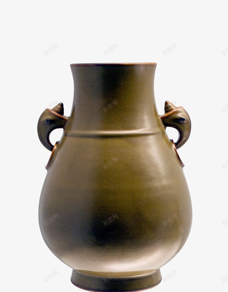 棕色瓷瓶古董文物png免抠素材_新图网 https://ixintu.com 写实 历史文物 古董 宝物 实物 摆件 文物