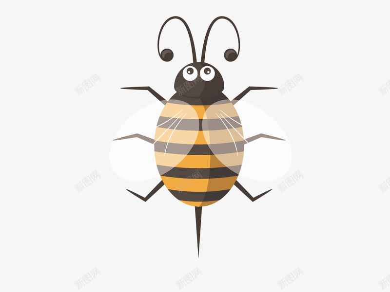 卡通可爱的小黄蜂png免抠素材_新图网 https://ixintu.com 卡通 可爱 小黄蜂 蜜蜂