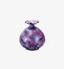 紫色复古瓷器简图素材