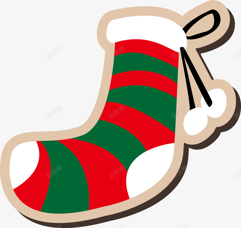 卡通圣诞节袜子png免抠素材_新图网 https://ixintu.com 卡通袜子 圣诞快乐 圣诞节 圣诞节袜子 圣诞袜 装饰图案