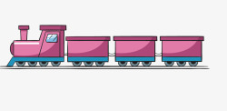 卡通简约装饰卡通火车头装饰素材