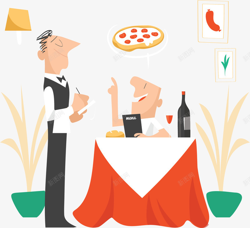 意式餐厅点餐披萨矢量图ai免抠素材_新图网 https://ixintu.com 意式披萨 意式餐厅 披萨 点餐 点餐披萨 矢量png 矢量图