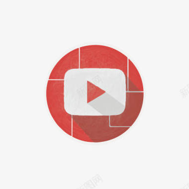互联网社会管视频YouTube图标图标