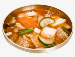 韩式泡菜汤素材