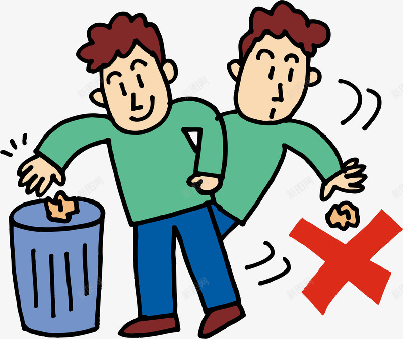 扔垃圾元素png免抠素材_新图网 https://ixintu.com png 公益广告 卡通 扔垃圾矢量 矢量元素