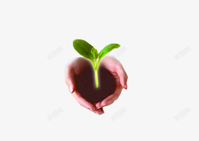 植树节环保png免抠素材_新图网 https://ixintu.com 公益素材 小树苗 植树节 环保