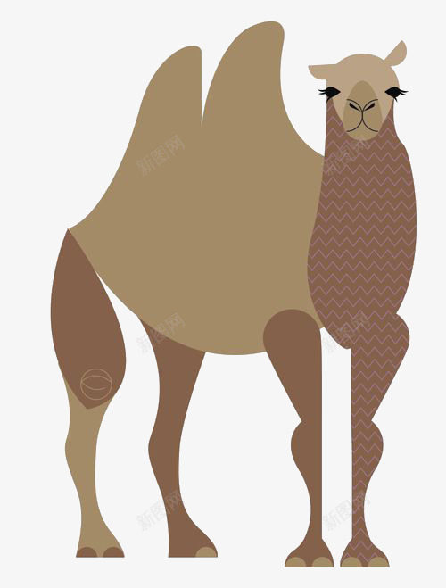 卡通骆驼png免抠素材_新图网 https://ixintu.com 卡通 手绘 插画 沙漠 骆驼