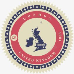 伦敦地图手绘伦敦标签高清图片