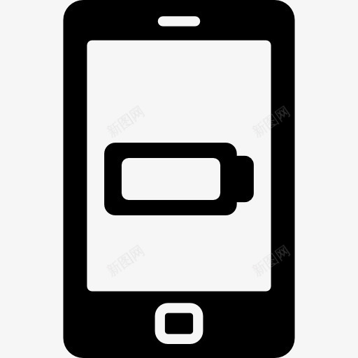 与LowBattery通电话图标png_新图网 https://ixintu.com 充电状态 手机 手机充电 技术 智能手机 电池状态