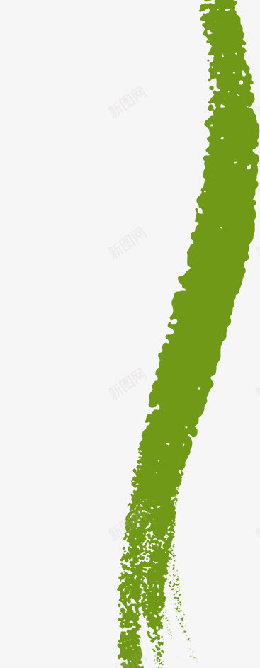 手绘优雅绿色线条装饰png免抠素材_新图网 https://ixintu.com 优雅 线条 绿色 装饰 设计