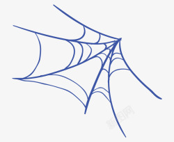 蜘蛛与网合成图蓝色蜘蛛网高清图片