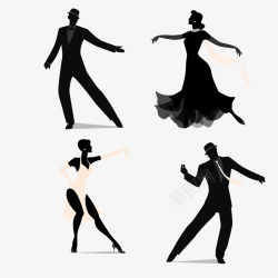 绅士和淑女舞蹈的淑女绅士高清图片