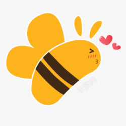 黄色小蜜蜂卡通素材
