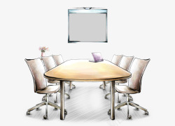 会议室桌椅套室内会议室高清图片