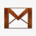 Gmail标志木材光泽蜡木图标png_新图网 https://ixintu.com Gmail gmail logo wood 木材 标志