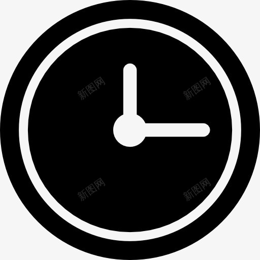 墙上的时钟图标png_新图网 https://ixintu.com 分钟循环 小时 技术 时钟 时间