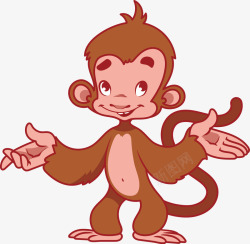 生肖小猴子卡通猴子高清图片