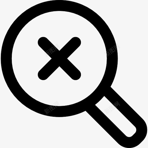 搜索放大镜与跨图标png_新图网 https://ixintu.com 交叉 工具 按钮 搜索 放大镜 界面 通用接口