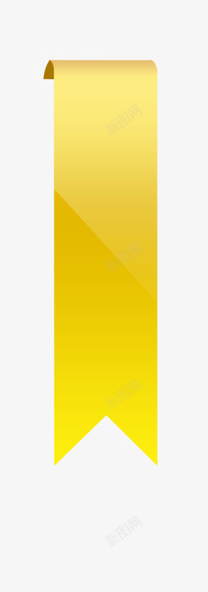 金黄色丝带标签png免抠素材_新图网 https://ixintu.com 丝带标签 促销标签 淘宝标签 金黄色卡通丝带 飘带标签