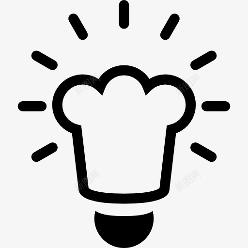 聪明的厨师的象征图标png_新图网 https://ixintu.com 厨师 帽 智能 概念 炊具 烹饪 职业 食品