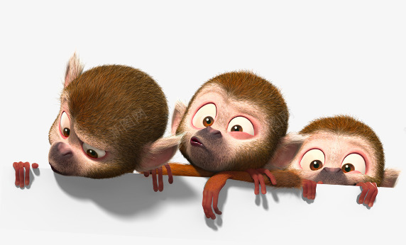 猴子三只猴子露出脑袋的猴子png免抠素材_新图网 https://ixintu.com 三只 猴子 脑袋 露出