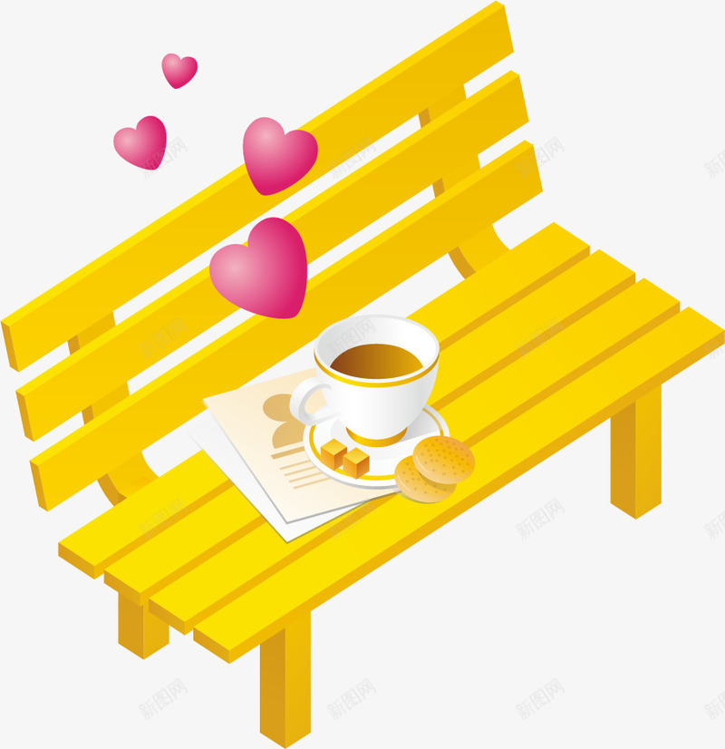 精美爱情情人节座椅心糕点咖啡奶png免抠素材_新图网 https://ixintu.com 咖啡 奶茶 座椅 心 情人节 爱情 精美 糕点