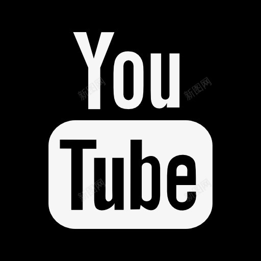 YouTube的标志在广场图标png_新图网 https://ixintu.com YouTube 广场 标志 标识 社交网络 社会网络 符号 要领 象征