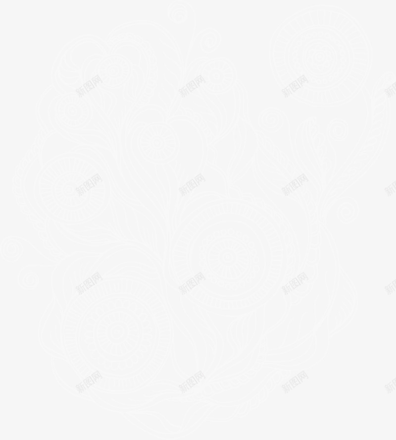花纹矢量图eps免抠素材_新图网 https://ixintu.com 白色蕾丝 花纹样式 蕾丝 蕾丝花纹 装饰花纹 矢量图