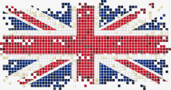 鑻卞浗英国国旗像素点高清图片