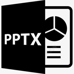 PPTX格式pptx演示文件扩展名图标高清图片