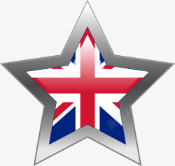 五角星英国国旗图素材