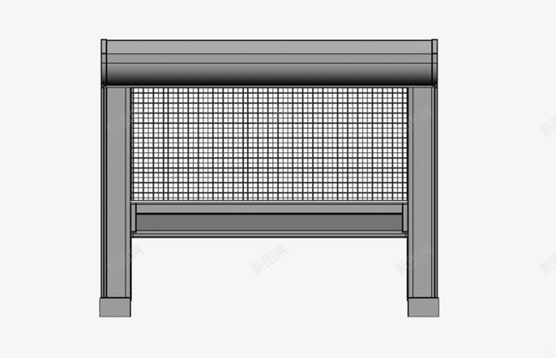 纱窗免费png免抠素材_新图网 https://ixintu.com PNG免费 室内装饰 灰色 纱窗 铝合金