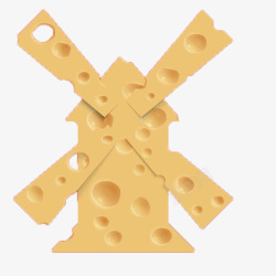 风车形状奶酪素材