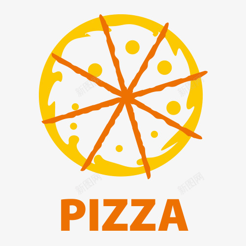 披萨LOGO标志图标png_新图网 https://ixintu.com EPS LOGO标志 PIZZA 披萨 标签