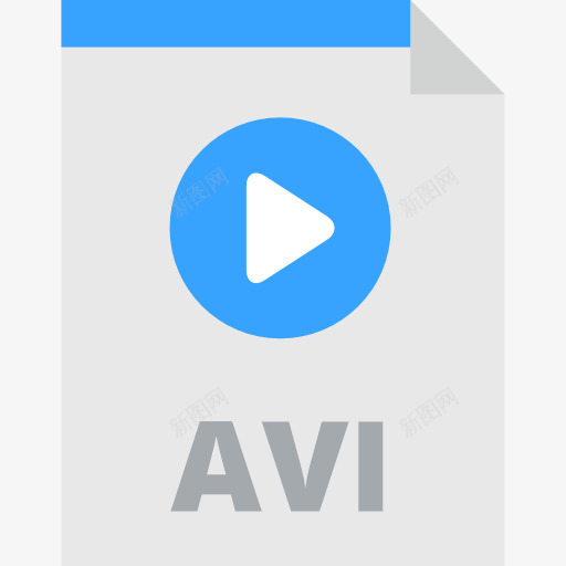 AVI图标png_新图网 https://ixintu.com AVI文件扩展名 文件 文件和文件夹 文件格式 界面 符号 视频