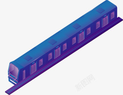 立体效果火车高铁矢量图素材