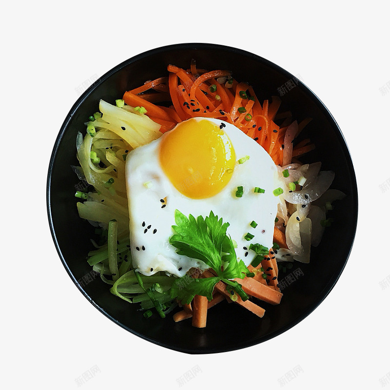 韩式拉面png免抠素材_新图网 https://ixintu.com 健康 胡萝卜 营养 鸡蛋