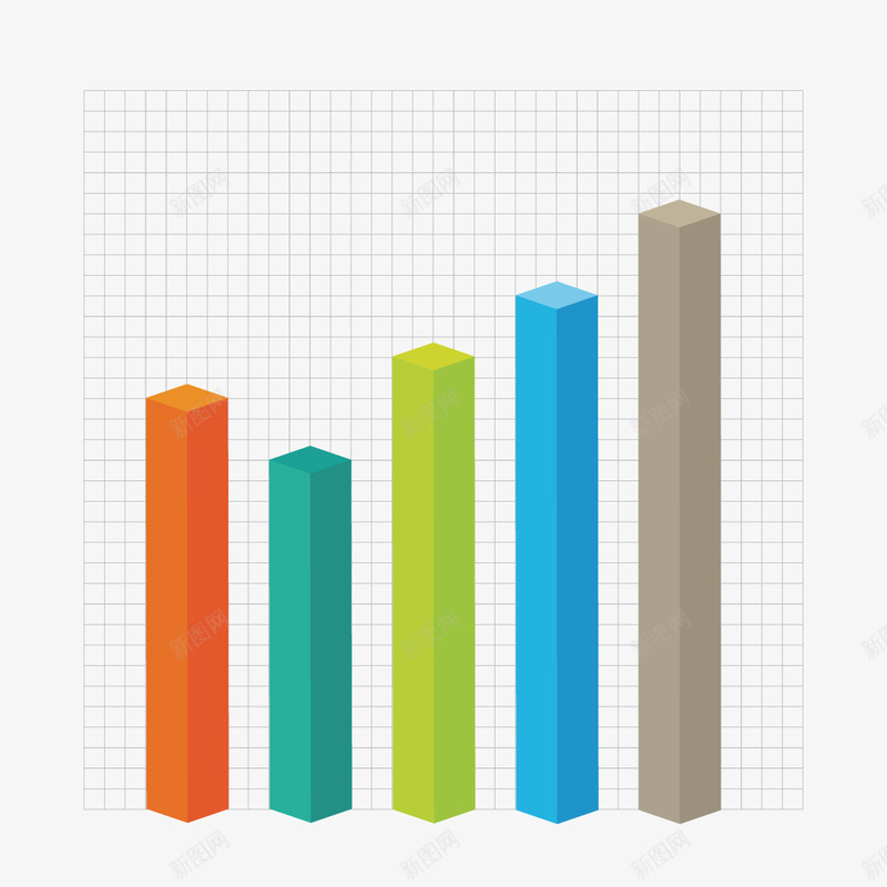 彩色柱形数据分析矢量图ai免抠素材_新图网 https://ixintu.com ppt 光泽 分析 彩色 数据 柱形 立体 网状 质感 矢量图