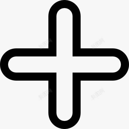 十字架符号添加图标png_新图网 https://ixintu.com 交叉 再加上 大杯线 标志 概述 添加 界面 符号