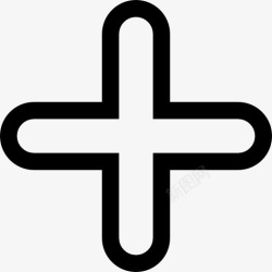 十字架符号添加图标图标