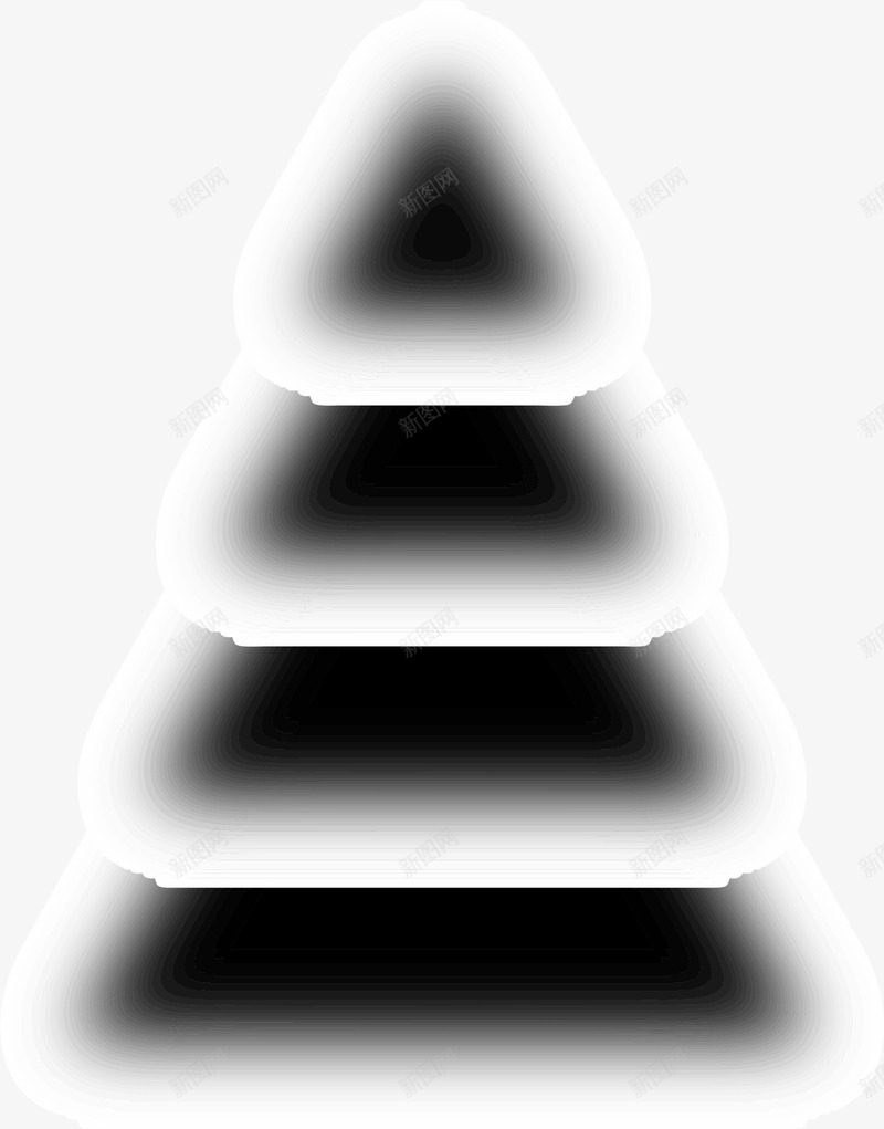 黑色圣诞树倒影png免抠素材_新图网 https://ixintu.com 圣诞快乐 影子 简约倒影 节日树木 装饰图案 黑色圣诞树