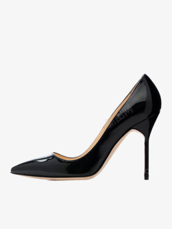 马诺洛品牌高跟女鞋亮面奢侈品素材