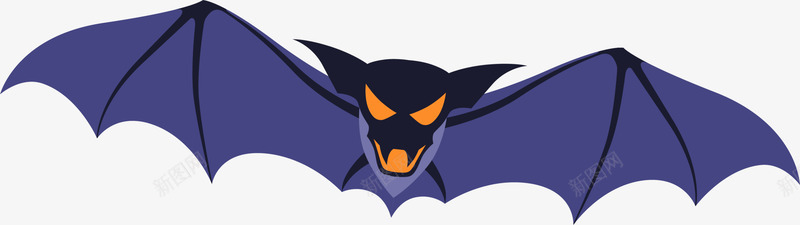 紫色卡通蝙蝠png免抠素材_新图网 https://ixintu.com 万圣节 卡通蝙蝠 惊悚恐怖 紫色蝙蝠 节日鬼怪 鬼节