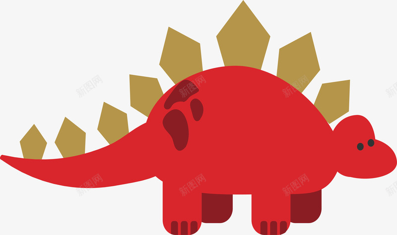 卡通小恐龙png免抠素材_新图网 https://ixintu.com 侏罗纪时代 卡通 可爱 复古 小恐龙 远古动物