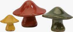 彩色工艺蘑菇素材