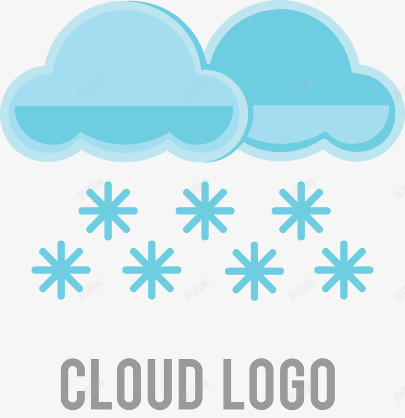 卡通蓝色云朵图标png_新图网 https://ixintu.com LOGO设计 logo在线生成 logo生成器 云 云logo 云朵 云朵LOGO 云朵logo 企业商标 创意云朵 图标 矢量云朵 精美云朵