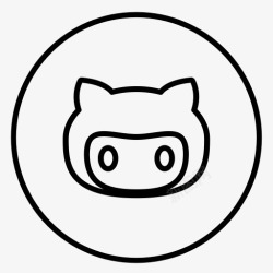 Circles界开发商GitHub线霓虹灯社图标高清图片