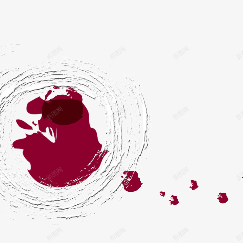 花型标题框psd免抠素材_新图网 https://ixintu.com 光环 创意设计 扁平标题框 枚红色 玫瑰花 简约设计