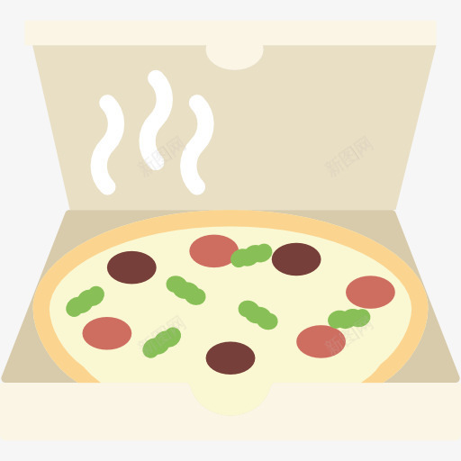 比萨图标png_新图网 https://ixintu.com 垃圾食品 快餐 意大利食品 披萨 披萨盒 食品 餐厅 餐馆