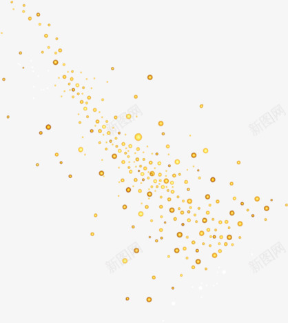 金色波点样式广告png免抠素材_新图网 https://ixintu.com 广告 样式 设计 金色